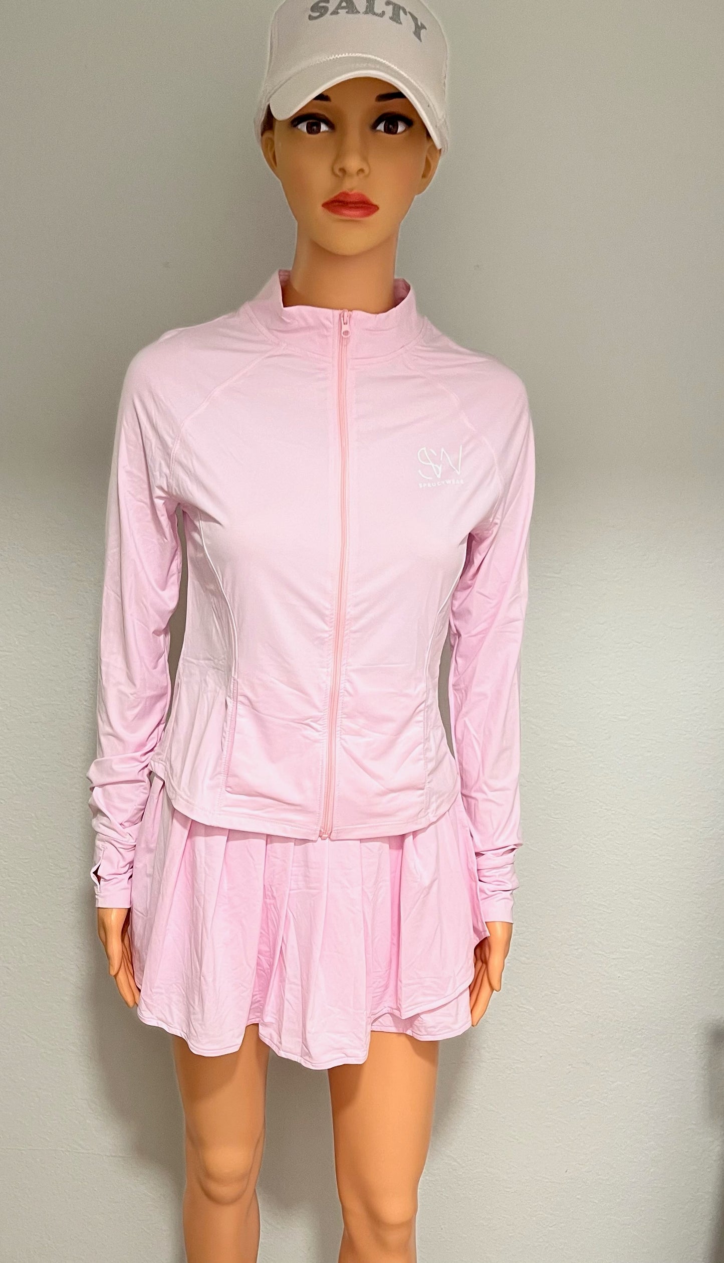 Tennis plaited skirt set with Jacket.
